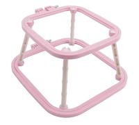 OVAQUIXI Doppellagiger Stickrahmen, Verstellbarer Ständer für Handarbeiten mit Stabiler Struktur, Kompakte Größe für Stickprojekte Im Haushalt (helles Lila)