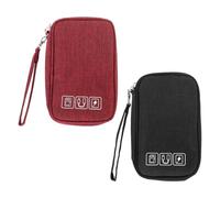 OVDGWC 2 Stück Digitale Aufbewahrungstasche, Multifunktions-Aufbewahrungstasche, Aufbewahrungstasche Mit Mehreren Fächern, Reise-Aufbewahrungstasche, Tragbare Aufbewahrungstasche