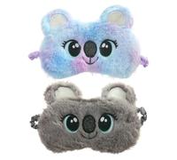 OVDGWC Zwei Koala -Schlaf -Augenmasken, Süße Cartoon -Augenmasken, Weiche Plüschschattierende Augenmasken, Gewöhnliche Männer Und Frauen, Interessante Schlaf -Augenmasken, Nickerchen -Augenmasken