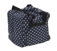 Over-Coverlocktasche (navy/grau gepunktet)