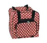 Over-Coverlocktasche (rot/creme gepunktet)