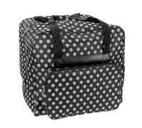 Over-Coverlocktasche XL (schwarz/weiß gepunktet)