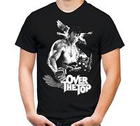Over The Top Männer und Herren T-Shirt | Spruch Sylvester Stallone ||| M2 (S, Schwarz)