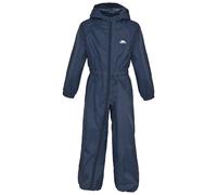 Trespass Button, Navy Blue, 6/12, Wasserdichter Regenanzug mit Kapuze für Babys & Kleinkinder 6-24 Monate, 6-12 Monate, Blau