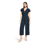 Overall BETTY BARCLAY "Damen mit Eingrifftaschen", Damen, Gr. 38, Normalgrößen, dunkelblau, Obermaterial: 95% Polyester, 5% Elasthan, figurumspielend, V-Ausschnitt, Overalls Overall (65814315-38) dunk