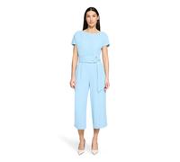 Overall BETTY BARCLAY "Damen mit Eingrifftaschen", Damen, Gr. 38, Normalgrößen, powder blau, Obermaterial: 96% Polyester, 4% Elasthan, figurumspielend, U-Boot-Ausschnitt, Overalls Overall (40524059-38