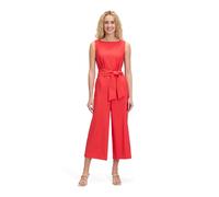 Overall BETTY BARCLAY "Damen mit Eingrifftaschen", Damen, Gr. 42, Normalgrößen, rot (poppy rot), Obermaterial: 86% Polyester, 14% Elasthan, figurumspielend, Rundhals, Overalls Overall, Form (25198861-