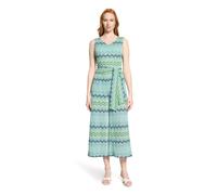 Overall BETTY BARCLAY "Damen mit V-Ausschnitt", Damen, Gr. 48, Normalgrößen, blau, grün, Obermaterial: 98% Polyester, 2% Elasthan. Futter: 100% Polyester, figurumspielend, V-Ausschnitt, Overalls Overa