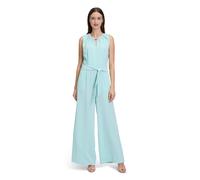 Overall BETTY & CO "Betty & Co Jumpsuit ohne Arm", Damen, Gr. 38, Normalgrößen, blau (pastel turquoise), Obermaterial: 100% Polyester. Futter: 100% Polyester., feminin, tailliert, Rundhals, ohne Ärmel