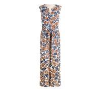 Overall BETTY & CO "Damen ohne Arm", Damen, Gr. 46, Normalgrößen, bunt (nature, braun), Obermaterial: 100% Polyester. Futter: 100% Polyester, tailliert, Rundhals, Overalls Overall (47382157-46) nature