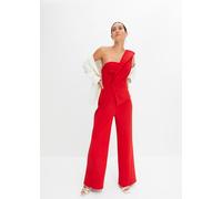 Overall BONPRIX, Damen, Gr. 32/34 (XS), N-Gr, rot (länge: regulär), Obermaterial: 95% Polyester, 5% Elasthan. Futter: 100% Polyester, festlich, slim fit, Overalls Overall, für festliche Anlässe, One-S