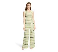 Overall CARTOON "Damen mit Bindegürtel", Damen, Gr. 38, Normalgrößen, grün, rosé, Obermaterial: 98% Polyester, 2% Elasthan, tailliert, V-Ausschnitt, Overalls Overall (73352834-38) grün, rosé