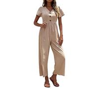 Overall Damen Elegant, Jumpsuit Romper Jumpsuits Leicht Hochzeitsgast Playsuit Anzug Outfit Komplett Einteiler Festliche Kleidung Hosenanzug Business Sommer Festlicher Jumpsuit Damen