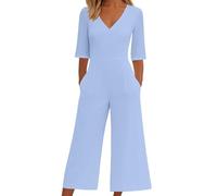Overall Damen Festlich Hochzeit, Jumpsuits Für Sommer Playsuit Festliche Romper Outfits Jumpsuit Elegant Leicht Anzug Party Hosenanzug Einteiler Kleidung Damen Zweiteiler Elegant