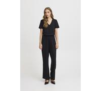 Jumpsuit ICHI "Overall IXMILA", Damen, Gr. XS, N-Gr, schwarz, Obermaterial: 95% Polyester PES. 5% Elasthan EL., Overalls Jumpsuit (27736067-XS) schwarz