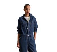 Overall MARC O'POLO DENIM "aus Rigid Denim", Damen, Gr. XL, Normalgrößen, blau (dunkelblau), Obermaterial: 100% Baumwolle, unifarben, relaxed fit normal, Overalls Overall (37872805-XL) dunkelblau