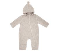 Overall MAXIMO, Mädchen, Gr. 74/80, N-Gr, beige (düne), Fleece, Obermaterial: 100% Wolle. Futter: 95% Baumwolle, 5% Elasthan, meliert, lang, Overalls Overall, Wolle, gefüttert, breite Umschläge am Bei