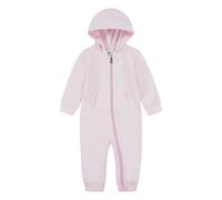 Overall NIKE SPORTSWEAR "NKN ESSENTIALS HOODED COVERALL", Mädchen, Gr. 92 (24), N-Gr, rosa, Sweatware, Obermaterial: 60% Baumwolle, 40% Polyester, unifarben, eingesetzt Bündchen, Overalls Overall, für