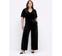 Overall SHEEGO BY JOE BROWNS, Damen, Gr. 48, Normalgrößen, schwarz, 92% Polyester, 8% Elasthan, unifarben, lang, Overalls Overall (68665935-48) schwarz