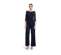 Vera Mont Damen Jumpsuit mit Spitze, blue, Gr. 36