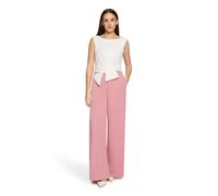 Overall VERA MONT "Damen mit weitem Bein", Damen, Gr. 34, Normalgrößen, rosé, cream, Crêpe, Obermaterial: 95% Polyester, 5% Elasthan; Futter: 100% Polyester, ausgestellt, U-Boot-Ausschnitt, Overalls O