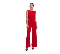 Overall VERA MONT "Damen mit weitem Bein", Damen, Gr. 38, Normalgrößen, rot (rot rose), Crêpe, Obermaterial: 95% Polyester, 5% Elasthan; Futter: 100% Polyester, ausgestellt, U-Boot-Ausschnitt, Overall