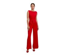 Overall VERA MONT "Damen mit weitem Bein", Damen, Gr. 42, Normalgrößen, rot (rot rose), Crêpe, Obermaterial: 95% Polyester, 5% Elasthan. Futter: 100% Polyester, ausgestellt, U-Boot-Ausschnitt, Overall