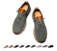 Overhil1s Wearbreeze-Schuhe for Herren, Ultra-Bequeme Urban-Schuhe for Herren, atmungsaktive Mesh-Oxfords, lässige Sneaker, leichte Business-Wanderschuhe(Dark Green,44 EU)