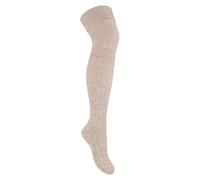 Overknee-Wollsocken für Damen | Steven | Winterwarme dicke lange Socken Beige