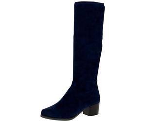 Overkneestiefel CAPRICE "Caprice Stiefel Textil", Damen, Gr. 37, blau (navy), Textil, Schuhe (57952520-37) navy