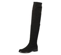 CAPRICE Damen Overknee Stiefel Kleiner Absatz Vegan, Schwarz (Black Stretch), 36.5 EU
