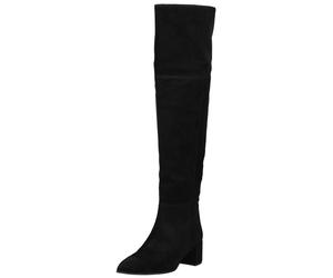 Overkneestiefel HÖGL "Högl Stiefel Veloursleder", Damen, Gr. 37, schwarz, Veloursleder, Schuhe (37706100-37) schwarz