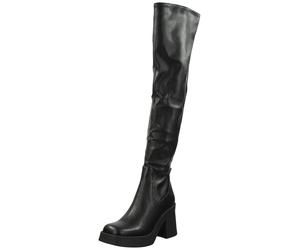 Overkneestiefel STEVE MADDEN "STEVE MADDEN Stiefel Lederimitat", Damen, Gr. 38, schwarz, Lederimitat, Schuhe (88349268-38) schwarz