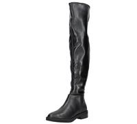 Overkneestiefel STEVE MADDEN "STEVE MADDEN Stiefel Lederimitat", Damen, Gr. 39, schwarz, Lederimitat, Schuhe (46666057-39) schwarz