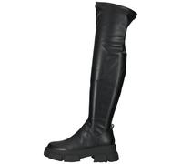 Overkneestiefel STEVE MADDEN "STEVE MADDEN Stiefel Lederimitat", Damen, Gr. 39, schwarz, Lederimitat, Schuhe (95279233-39) schwarz