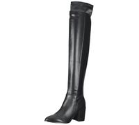 Overkneestiefel STEVE MADDEN "STEVE MADDEN Stiefel Lederimitat", Damen, Gr. 39, schwarz, Lederimitat, Schuhe (37350518-39) schwarz