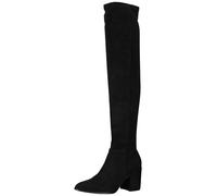 Overkneestiefel STEVE MADDEN "STEVE MADDEN Stiefel Textil", Damen, Gr. 36, schwarz, Textil, casual, Schuhe (92756521-36) schwarz