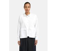 Hemdbluse SMITH & SOUL, Damen, Gr. S, weiß, Web, Obermaterial: 70% Baumwolle, 27% Polyester, 3% Elasthan, unifarben, regular fit hüftlang, 2-Knopf-Manschette mit Schlitz, Blusen Hemdbluse, mit Pattent