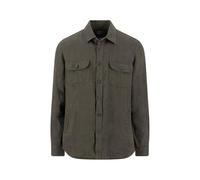 Fynch-Hatton Regular Fit Hemdjacke dunkelbraun, Fischgrat