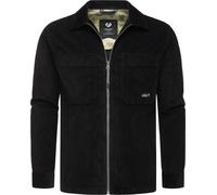 Langarmhemd RAGWEAR "Cordy" Gr. M (50), Normalgrößen, schwarz Herren Hemden (65423458-M) schwarz