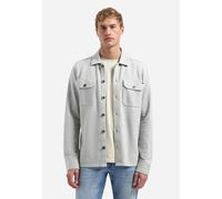 No Excess Regular Fit Hemdjacke grau, Einfarbig