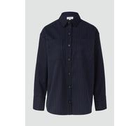 Overshirt mit Nadelstreifen in Oversize 42 blau 2168903.59G8.42