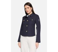 Jackenblazer BETTY BARCLAY "Damen mit Taschen", Damen, Gr. 48, dunkelblau, Obermaterial: 88% Polyester, 12% Elasthan; Besatz: 88% Polyester, 12% Elasthan, gerade normal, Blazer (74048843-48) dunkelbla