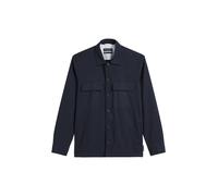 Overshirt with bowling collar, chest and side seam pockets, stra DARK NAVY S DARK NAVY