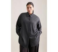 Oversize Bluse aus Flanell Grau 54 (60.850814-0038-54)