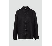 Oversize Bluse aus reinem Leinen 34 schwarz 2163684.9999.34