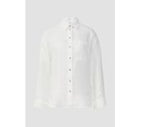 Oversize Bluse aus reinem Leinen 34 weiß 2163684.0100.34