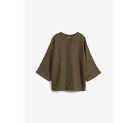 Oversize-Bluse aus reinem Leinen 50