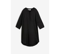 Blusenkleid BONPRIX, Damen, Gr. 46, N-Gr, schwarz, Obermaterial: 100% Polyester, regular fit, Kleider Blusenkleid, für modischen Auftritt, aus Polyester, Regular Fit, mit 3/4-Ärmeln (10625355-46) schw