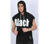 Oversize Herren T-Shirt Basic Long Tee Designer Shirt Basic Tee Sommer TS-5009 S Schwarz